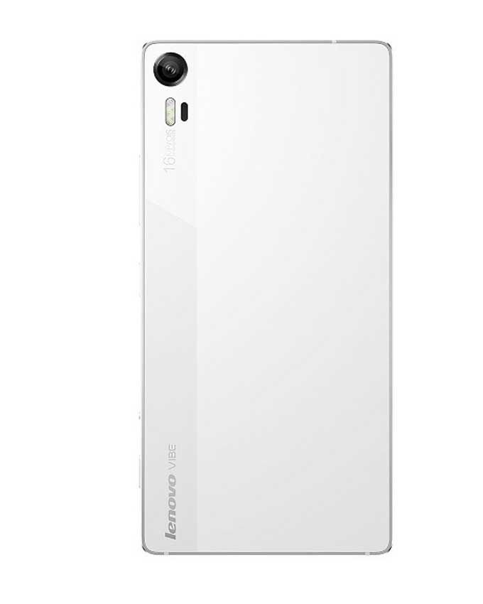 white lenovo vibe shot back side