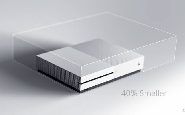 40percent reduction in the size of the Xbox One gaming Console