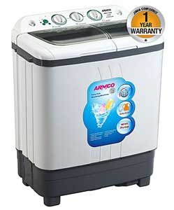 ARMCO AWM TT550P 5 KG Twin Tub Pump Magic Filter Air Dry Function White