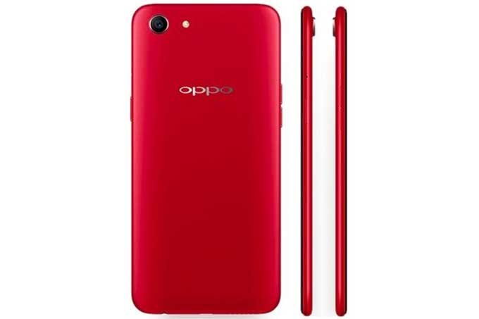 Oppo A1 Red Back Alumium Panel